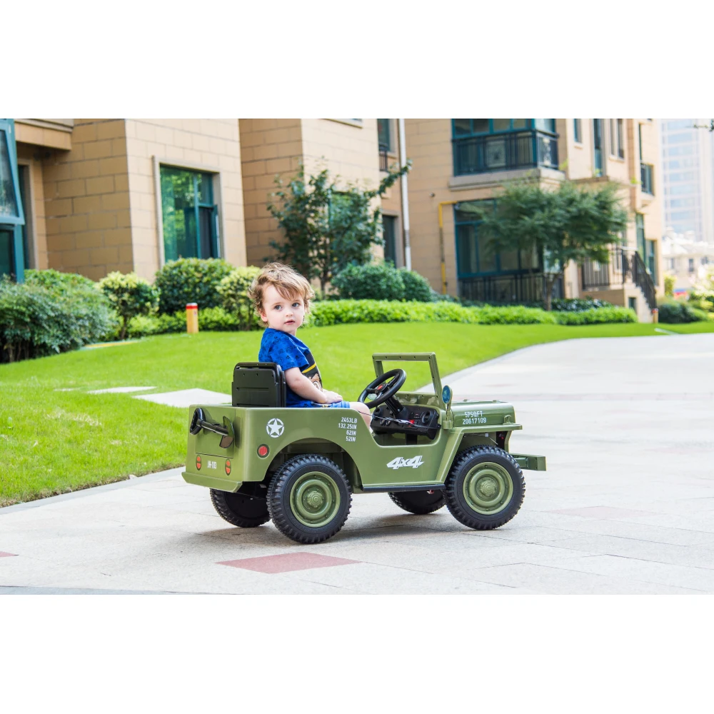 Ride On Truck 12-V-Elektrofahrzeuge, batteriebetriebenes Ride-on-Autospielzeug mit vier Rädern, Reitspielzeug für Kinder mit Fernbedienung