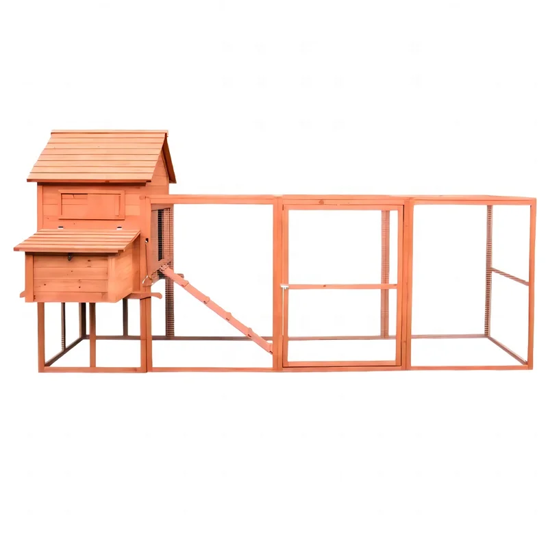 New Arrival Large Run Double Chicken Nesting Box Chicken Coop Wooden Chicken House  Easy Cleaning