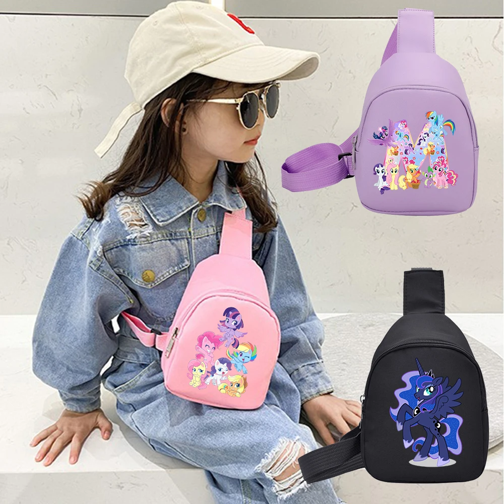 

My Little Pony Shoulder Bags Kawaii Fashion Chest Bag Travel Satchel Casual Portable Totes Waist Gifts For Boys Girls