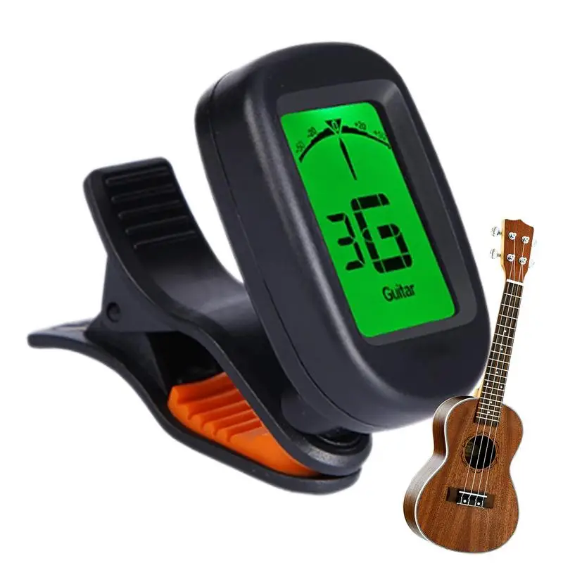 Electric Guitar Tuner Precise Clip-On Ukulele Tuner Lightweight Instrument Tuner String Instrument Supplies For Performance