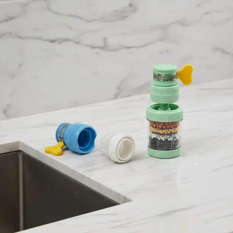 360 Degree Rotatable Faucet Water Filter Universal Interface Anti Splash Water Purifier For Kitchen Bathroom Faucet Mini Tap