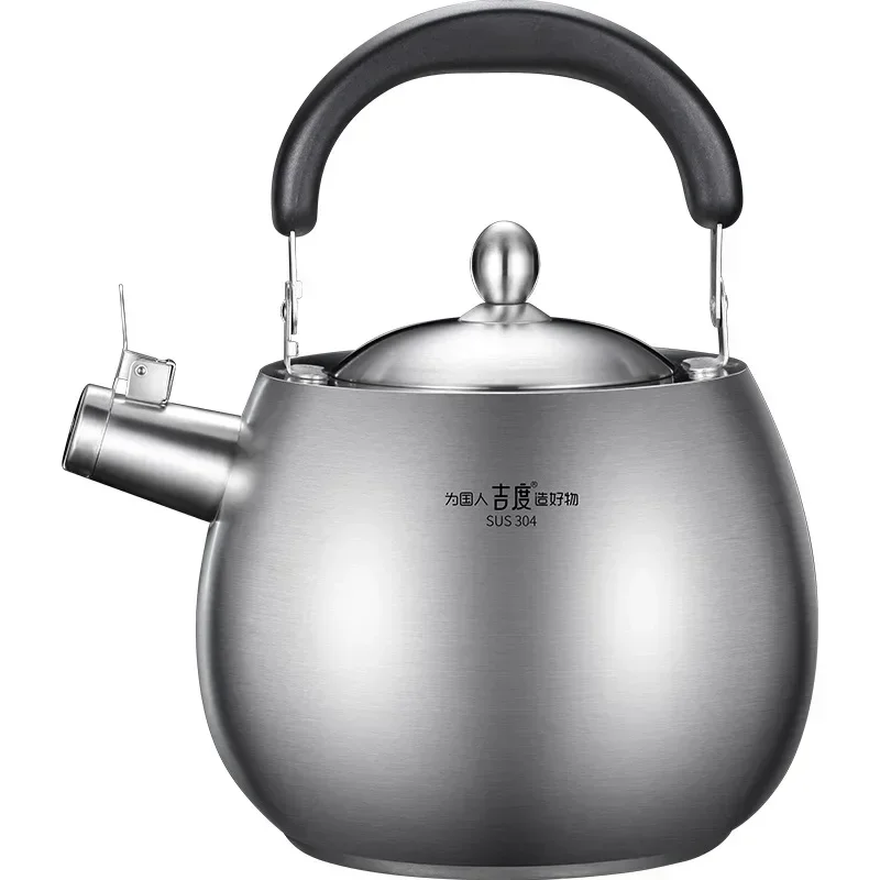 

Stainless Steel Tourist Kettle Gas Stoves Pet Kitchen Portable Kettle with Whistle Induction Cooker Portable Kettle