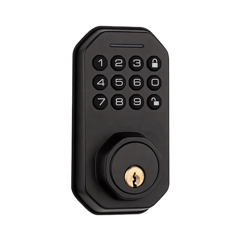 RSH Smart Door Lock with Tuya App Remote Control Keyless Keypad Deadbolt for Steel and Glass Door