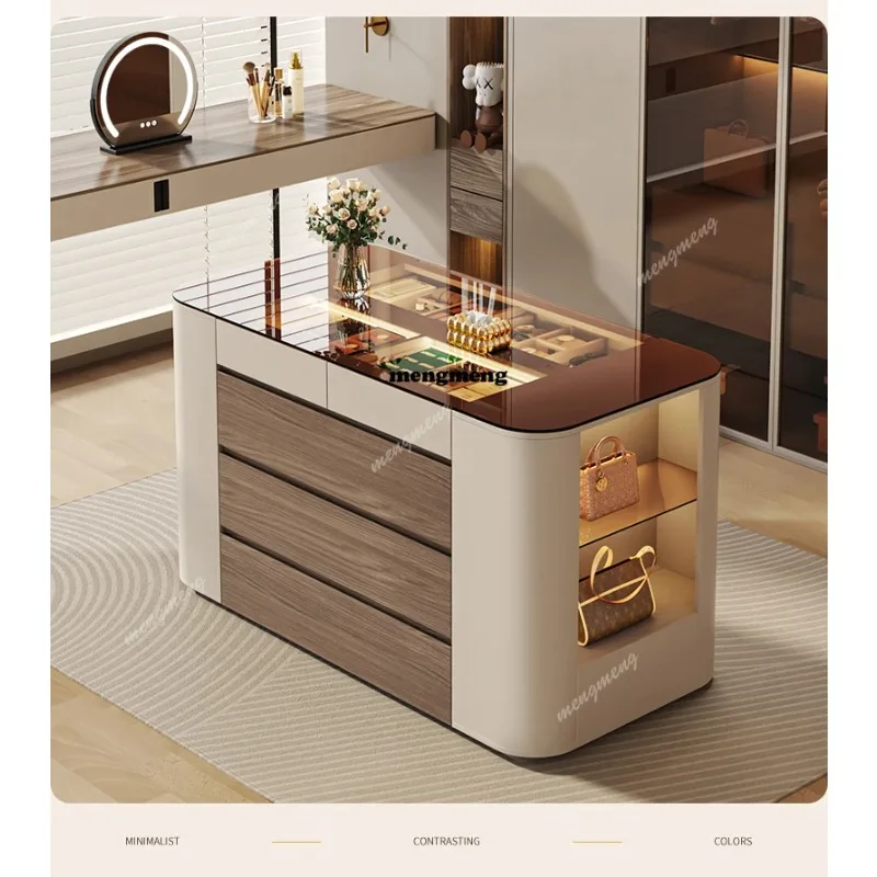 

E182 Organizer Showcase Living Room Cabinets Luxury Display Multipurpose Floor Cabinet Cube Large Meuble De Rangements Furniture