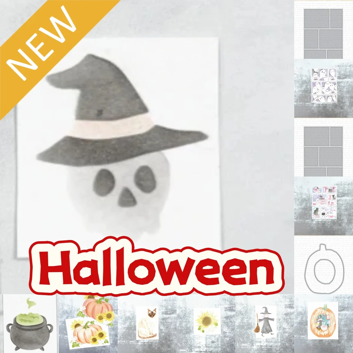 September 2026 New Halloween Witch Cauldron Metal Cutting Dies Stencil For DIY Decorating Scrapbook Paper Card Album Embossing