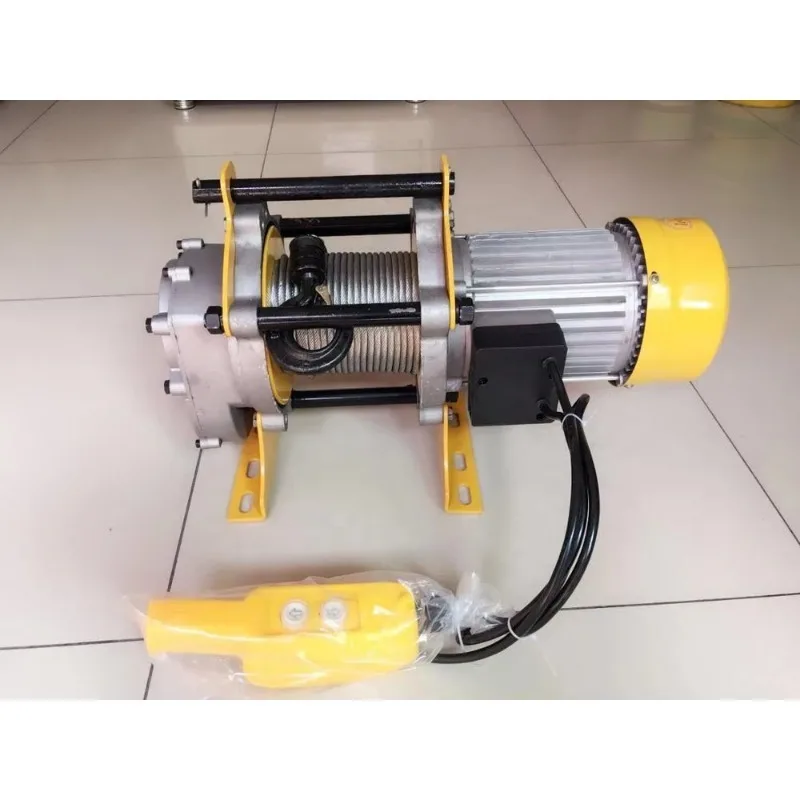 Mini Electric 24V Wire Rope Hoist Winch For Small Cranes Applications