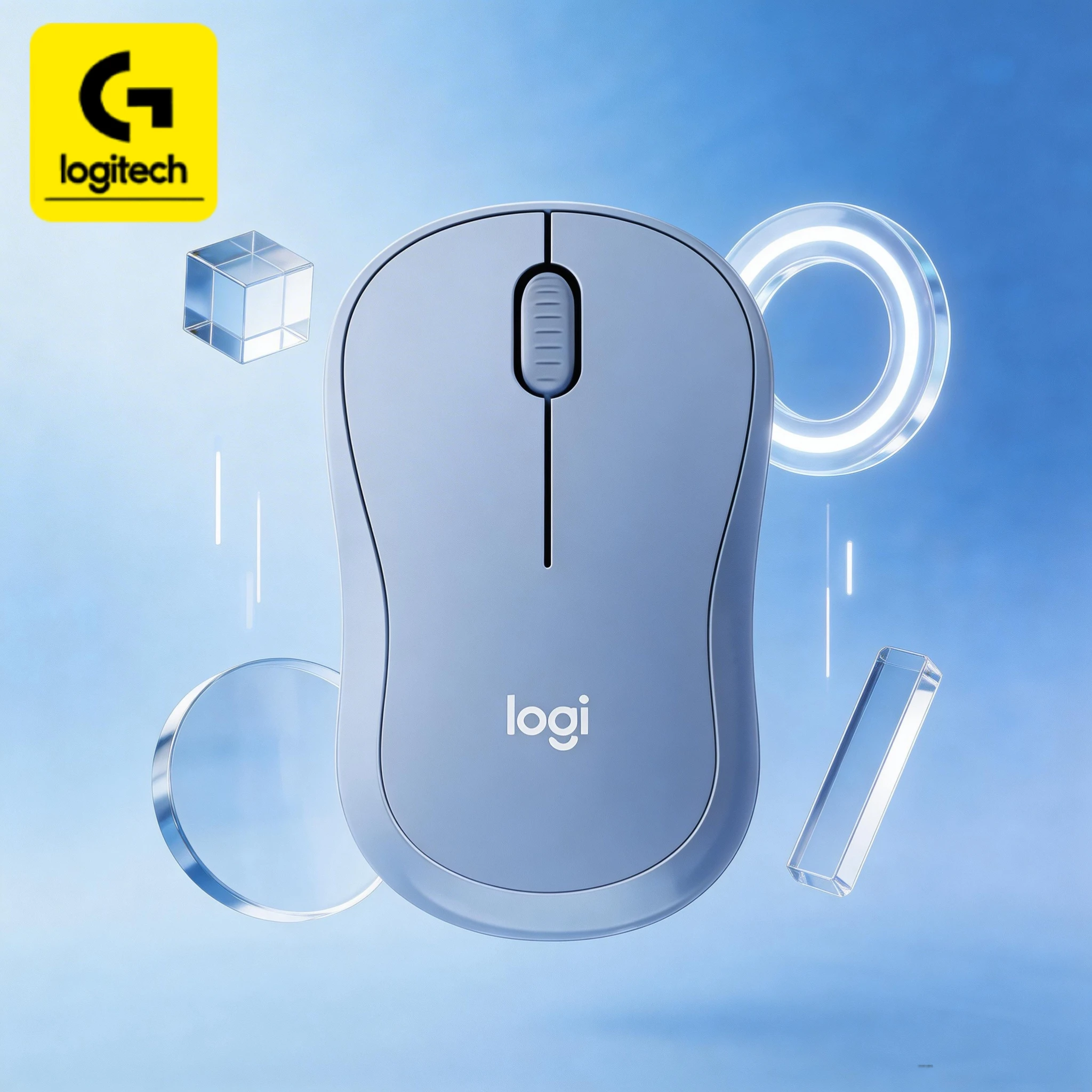 

【Незаменимая вещь для офисной работы】Бесшумная беспроводная мышь Logitech M221, стабильное USB-соединение, полностью совместима для использования в домашнем офисе.