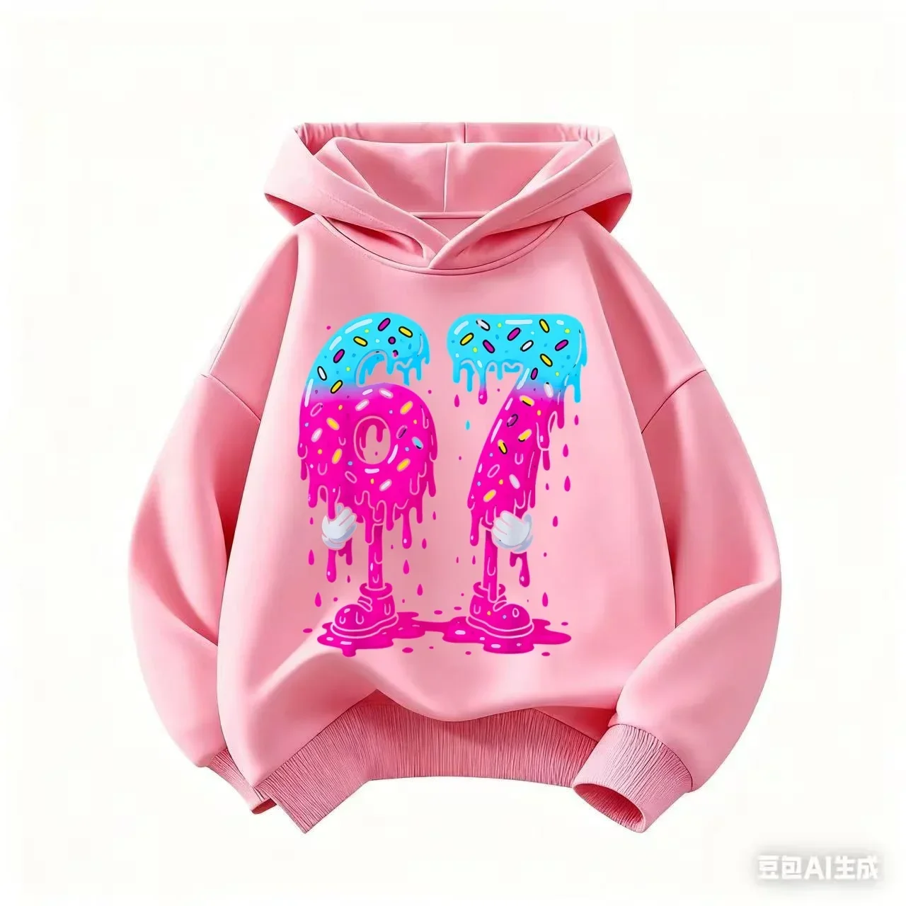 Einhorn-Hoodie für Kinder 67 Regenbogen Niedlicher Kawaii Cartoon Glitzernder Mädchen Lustiger Trendiger Oversized Lässiger Sport-Sweatshirt – Detail 15