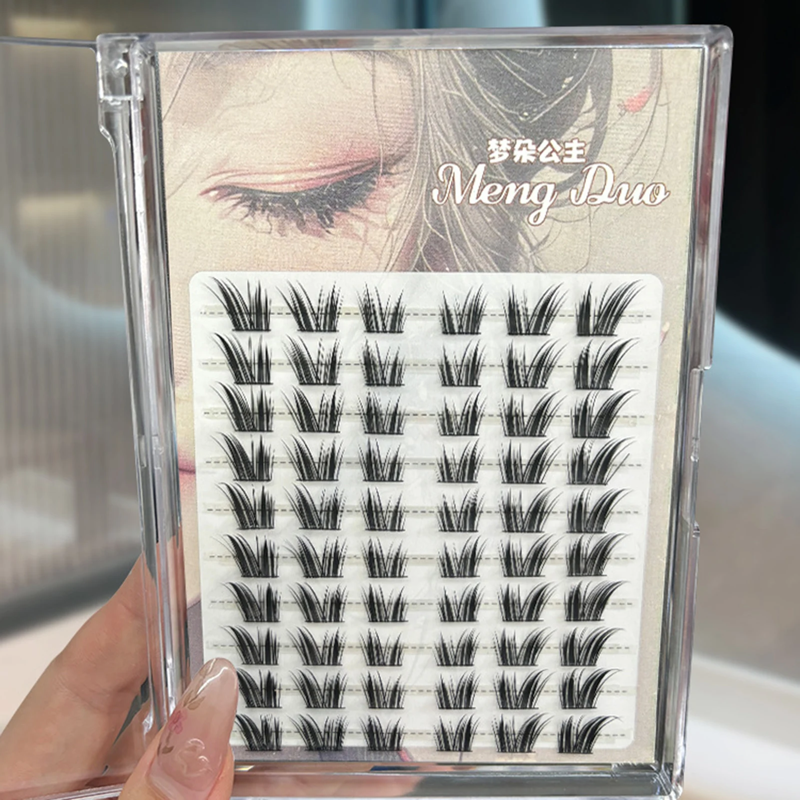 DIY Self Adhesive Lash Clusters 10-12mm C Curl Wispy Lash Extension Ideal for Cosplay and Costume Parties