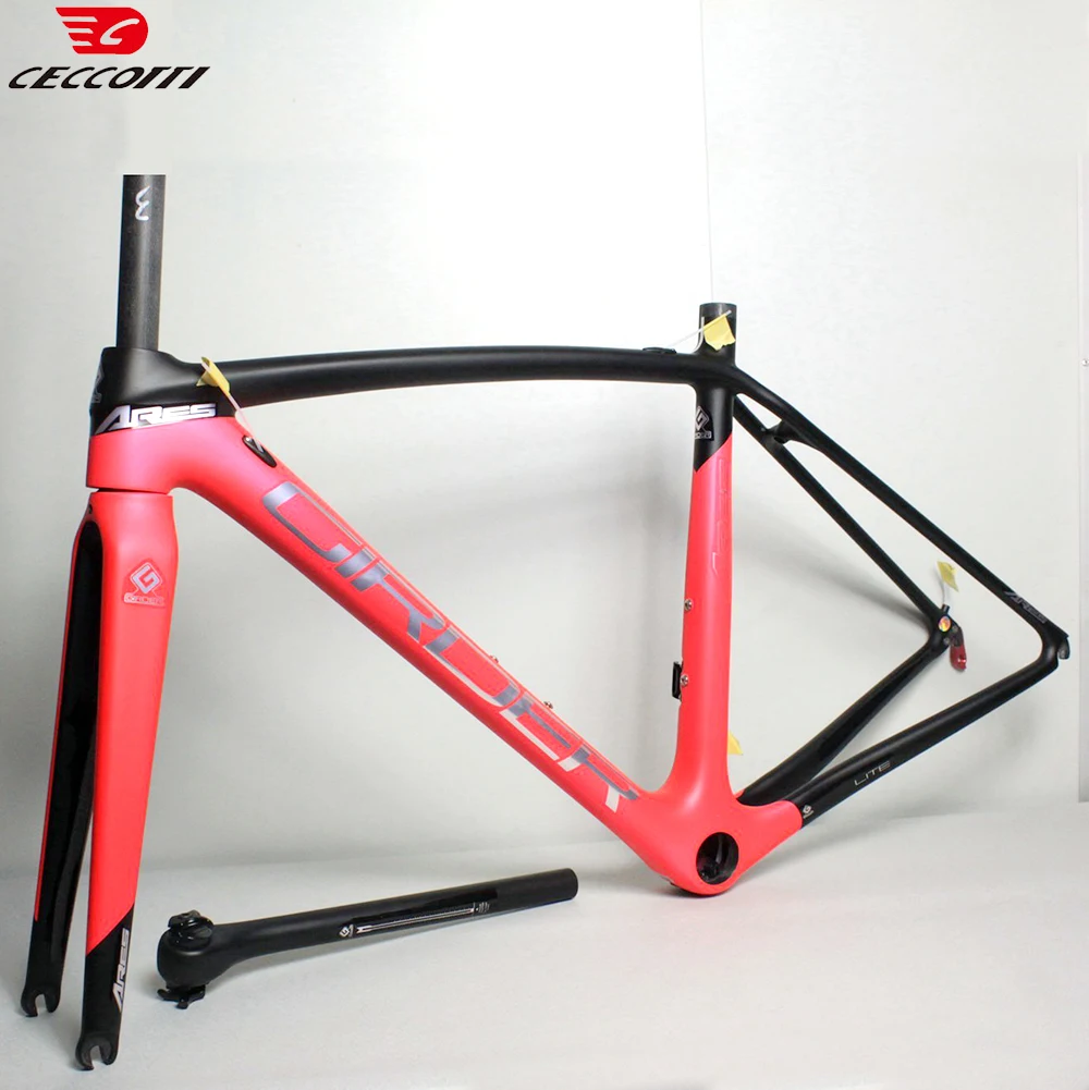 Full Carbon Bike Frame, Road Bicycle Frameset, V Brake Frame, PF30 Framework, T1000