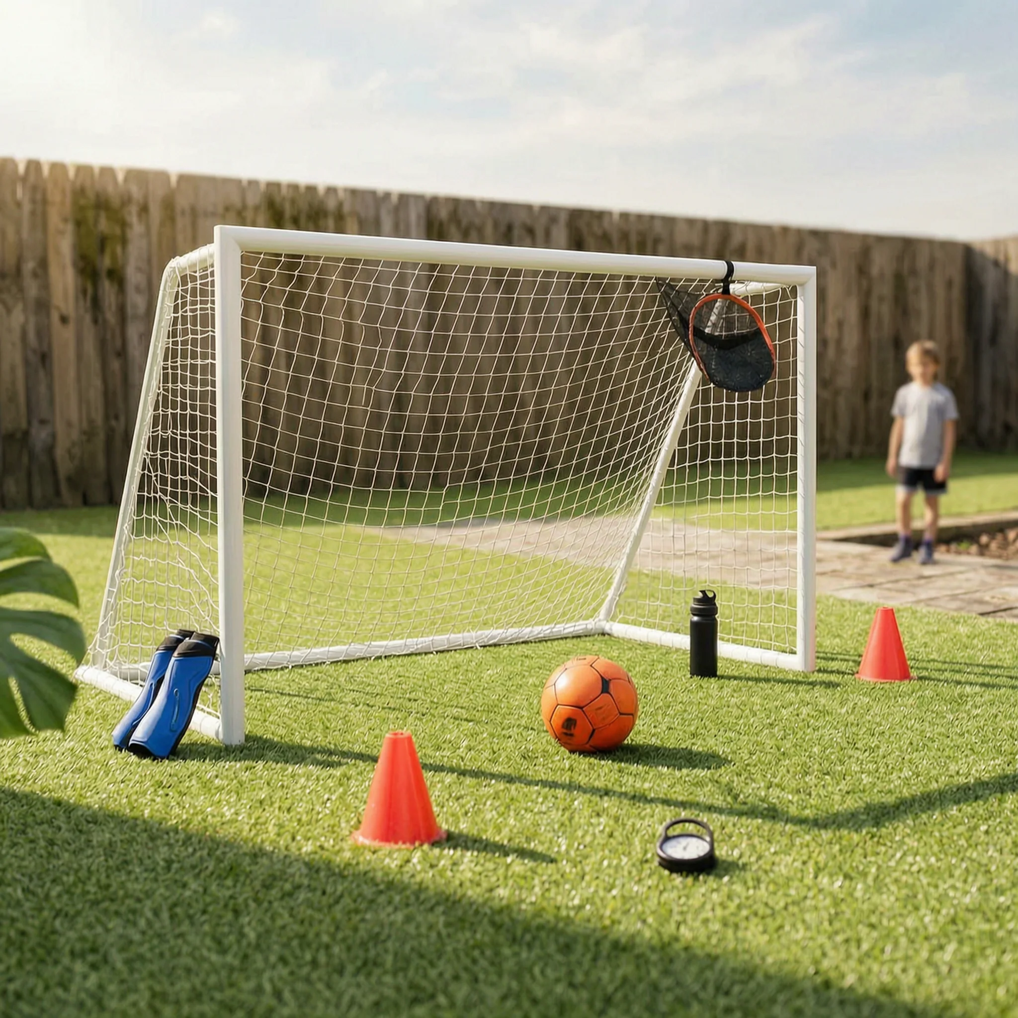 

Soccer Goal Target Net Foldable Soccer Goal Net with Target Sturdy Knotless for Striking Practice, Backyard