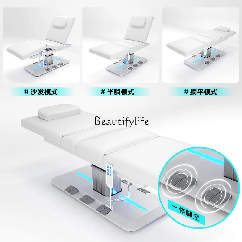 01-سرير تجميل كهربائي لصالونات السبا الراقية، سرير تدليك سبا ساخن #4