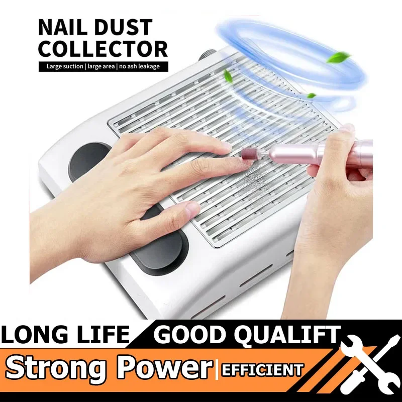 

Мощный пылесборник для ногтей, мощный всасывающий пылесос для ногтей, акриловый профессиональный маникюрный пылесборник с низким уровнем шума