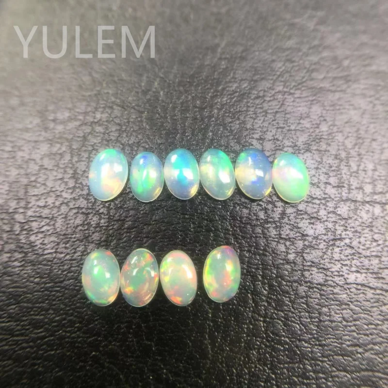 Natural Blue or Pink Brilliances 100% Natural Opal Loose Gemstone Australian Opal Gemstone Jewelry DIY Earring or Ring Pendant