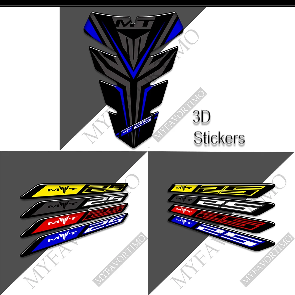 

Tank Pad Protector MT - 25 For Yamaha MT-25 MT25 Fuel Oil Kit Knee Decal Stickers Emblem Badge Logo Fairing Symbol