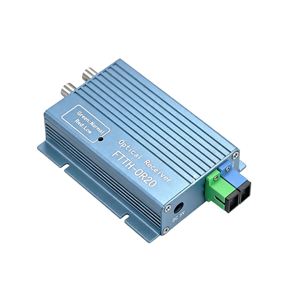 Active FTTH fiber receiver, WDM fiber receiver Fiber to RF, fiber input (RF broadcast + fiber output)