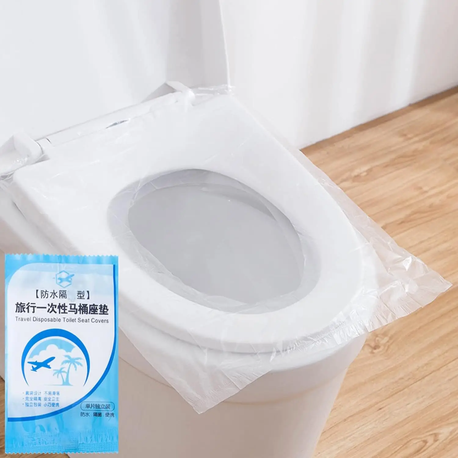 100 PCS Travel Disposable Toilet Seat Cover Individually Wrapped Fit for Kids Potty Training and Adult, Road Trips, Airports,Hot