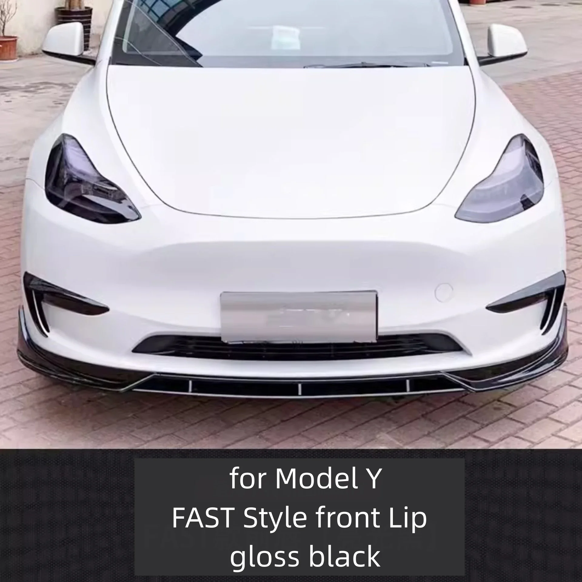 Body Kit Front Rear Lip Side Skirt Tail Wing for Tesla Model Y Convert New Style Surround Car Accessories