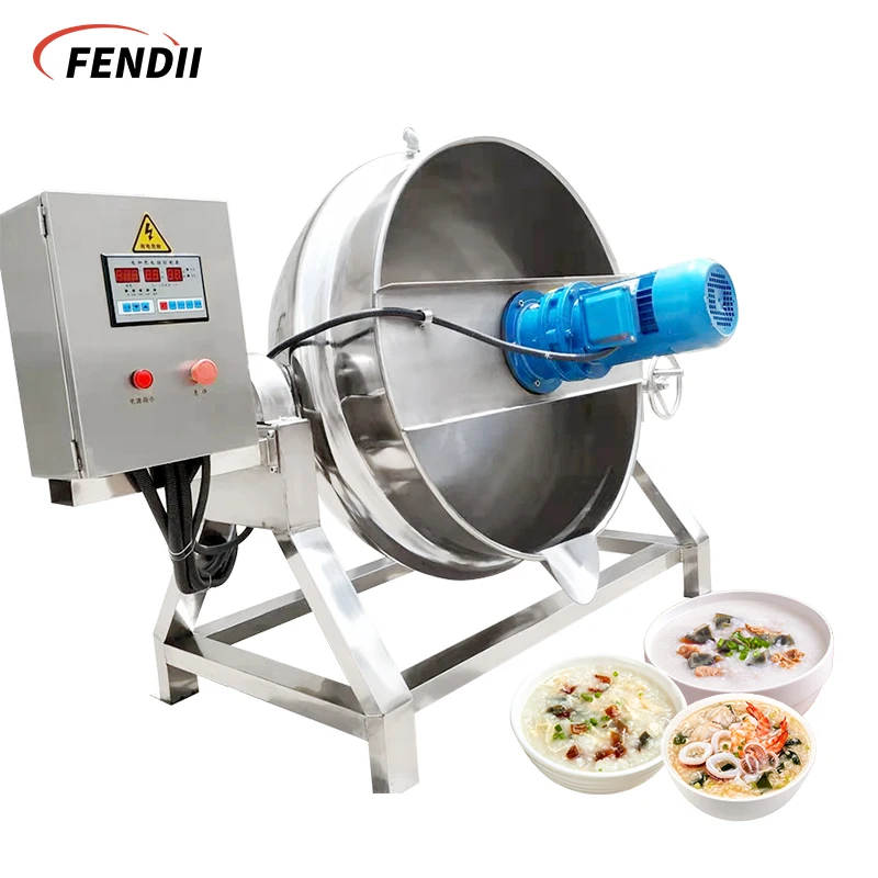 

Industrial Stainless Steel 50l Jacketed Kettle Sanitary Porridge Soup Boiler Automatic Cooking Machine Jacketed Kettle