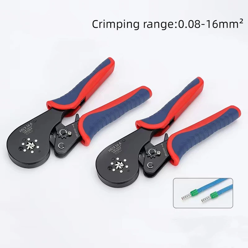 Cold Pressed Tube Type Wiring Terminal Crimping Pliers Needle Shaped Tube with Six Sides and Four Sides Manual wiring pliers