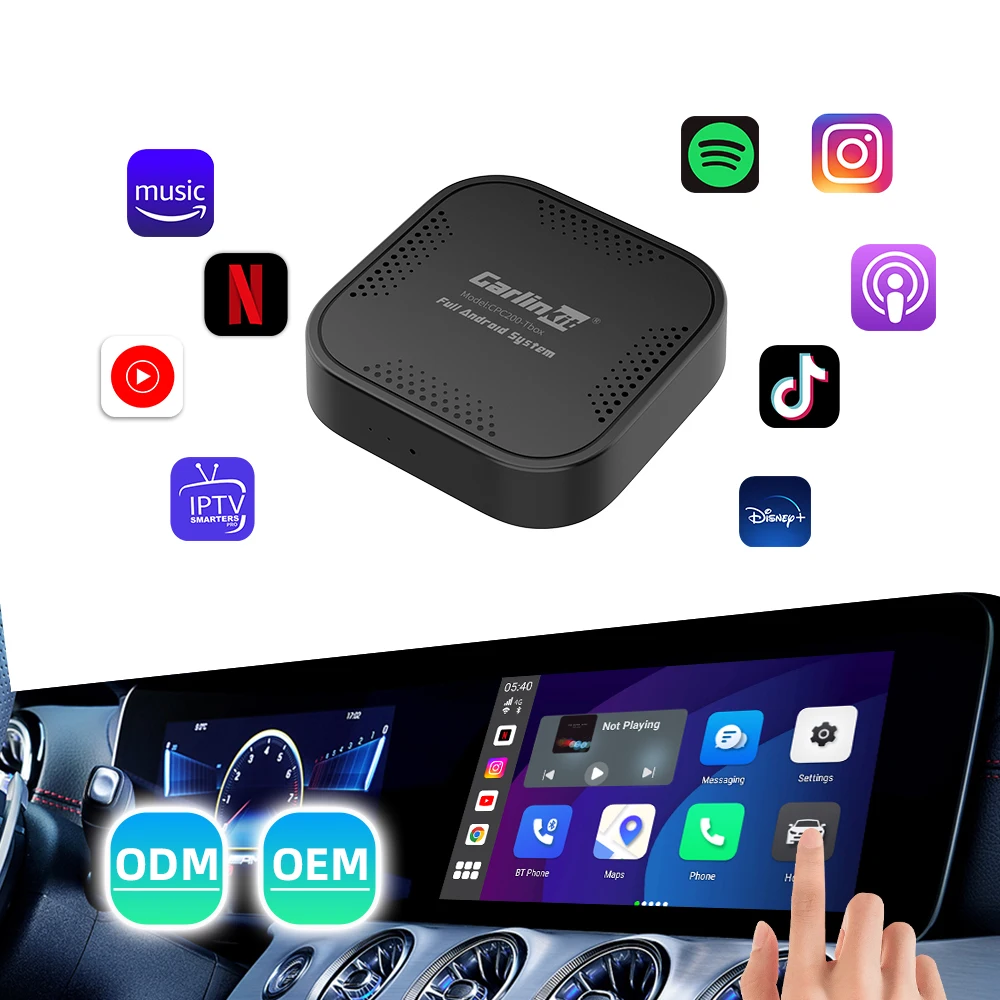 Portable Android System Car Play Smart Media Box Wireless Android Auto Carplay Ai Box