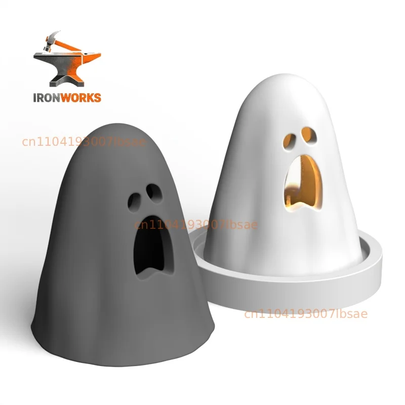 Creative Concrete Candle Holder Silicone Mold Halloween design Candlestick Decoration Silicon molds