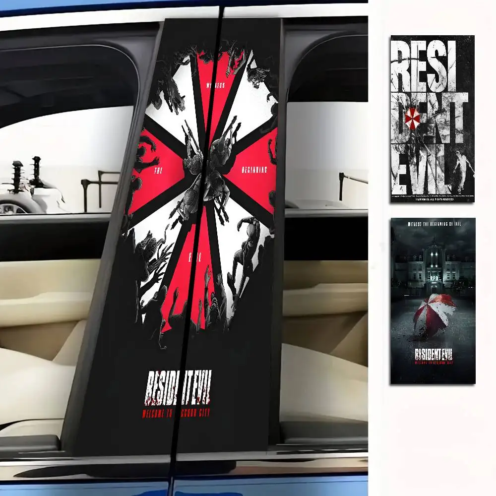 

Video Game R-Residents-Evil Car B-Pillar PVC Decal Waterproof Car Door Post Decoration Cool Sticker Decal