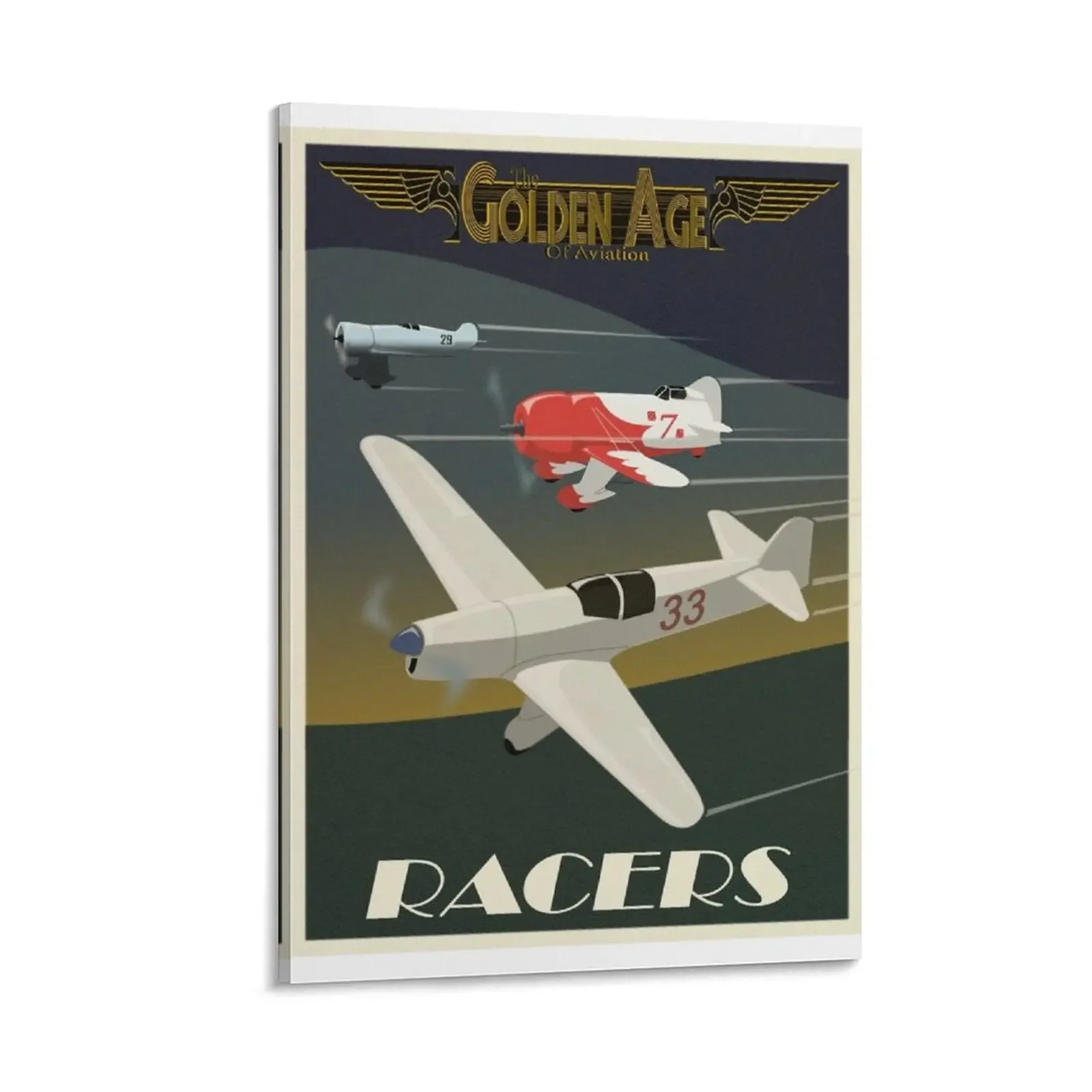 

The Golden Age Of Aviation - RACERS Canvas Painting room decoration Bedroom deco