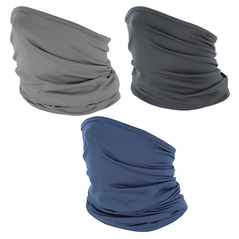 

3Pcs Outdoor Face Neck Scarf Windproof Tube Bandana Uv Protection for Hiking Cycling Running Riding Neck Protector Mask