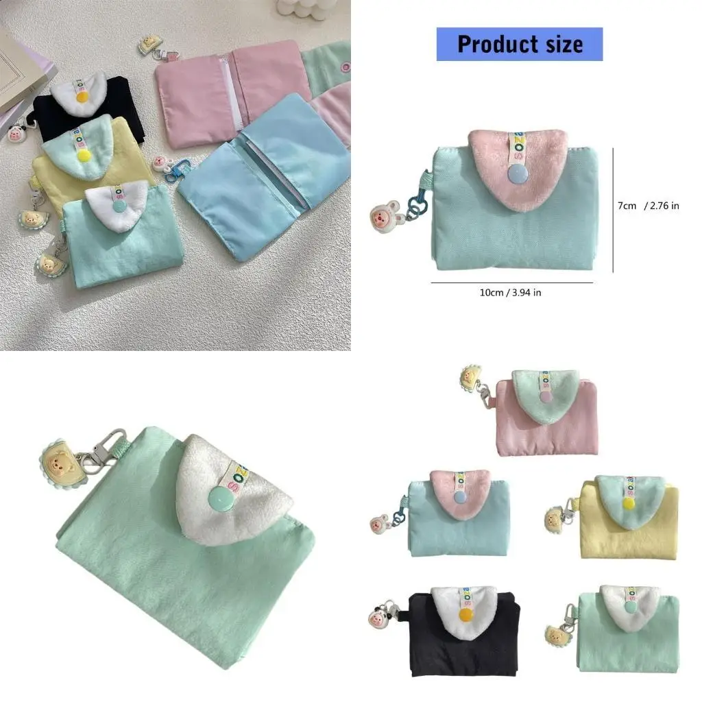 

D46D мягкая мешочка для наушников мультфильм кошелек монеты практическая сумка для хранения помады для женщин