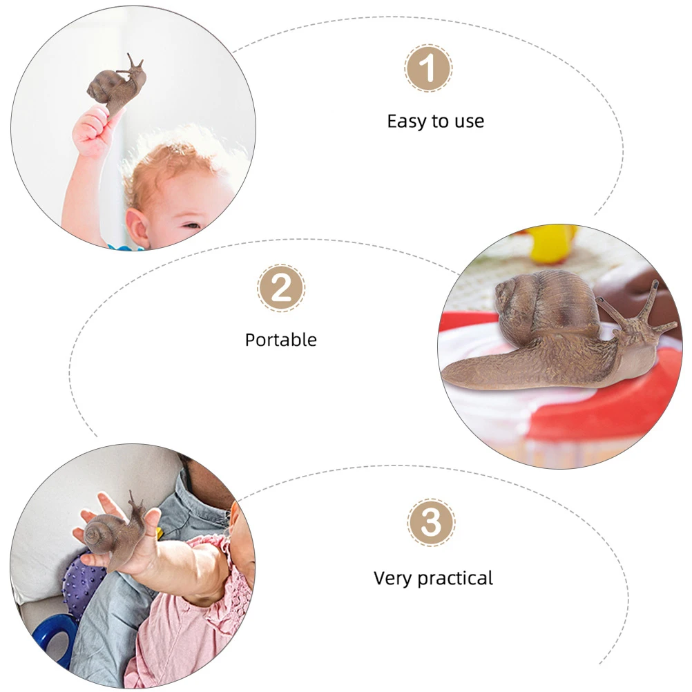 

2Pcs Snail Decoration Miniature Landscape Ornament for Garden Courtyard Succulent Pots Plastic Craft Vivid Creative Desktop