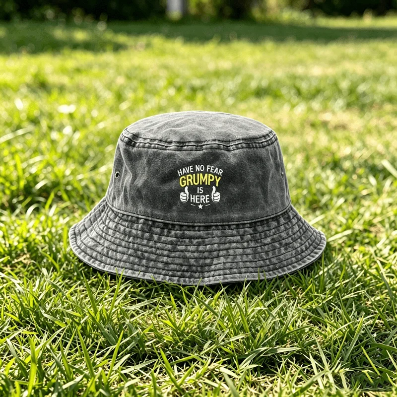 1 szt. Vintage Minimalistyczny Kapelusz typu Bucket z Nadrukiem, Styl Vintage, Lekki i Wszechstronny Kapelusz typu Bucket/Kapelusz Wędkarski/Kapelusz Tata