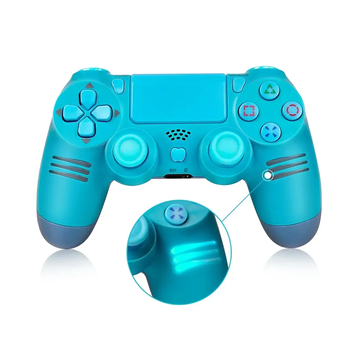 

for PS4 Console,Meteor Light Wireless ControllerPS4 Game Joystick with LED Light Dual Vibration ps4 controller