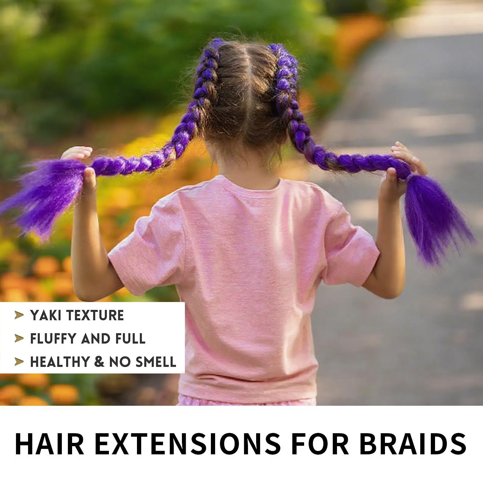 Extensiones de cabello trenzado de color sintético de 26 pulgadas, cola de caballo larga y recta, cola de caballo trenzada colorida, accesorios para el cabello