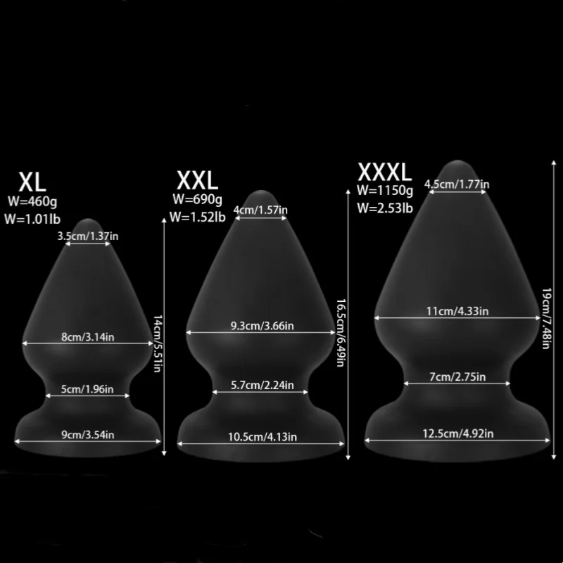 8-11cm Ogromny Korek Analny Miękki Silikonowy Koraliki Analne Dildo z Przyssawką Duży Korek do Pupy Masaż Prostaty Dilator Analny Zabawki Erotyczne dla Dorosłych