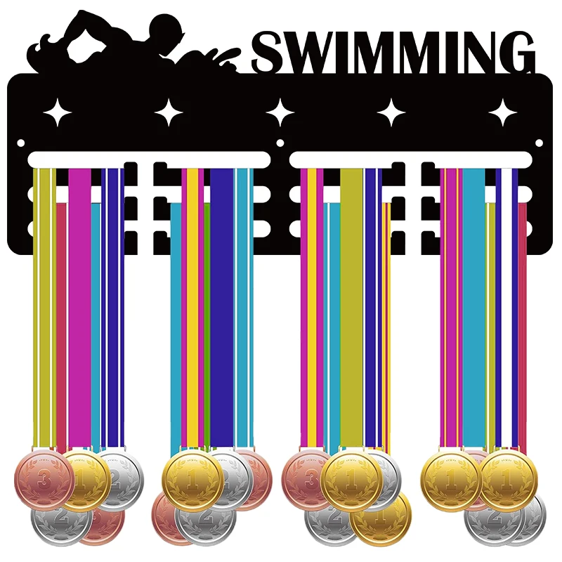 1Pc Medaille Halter Sport Schwimmen Medaillen Display-ständer Wand Halterung Aufhänger Dekor Medaille Halter für Sport Hause Abzeichen