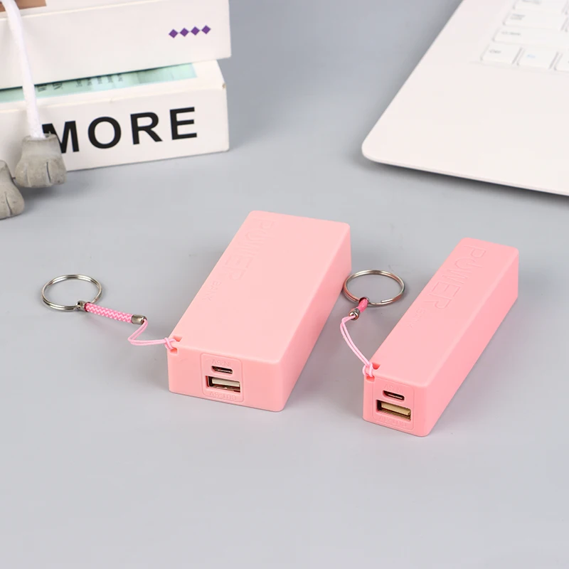 Mobile Power Bank Charger Battery Pack For Case DIY Box Protable Colorful Stroage Box