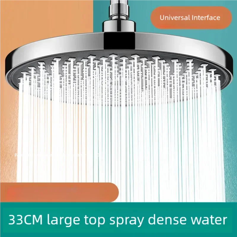 9 inch Big Panel Large Flow Supercharge Rainfall Shower Head High Pressure Top Rain Shower Faucet Bathroom Accessories