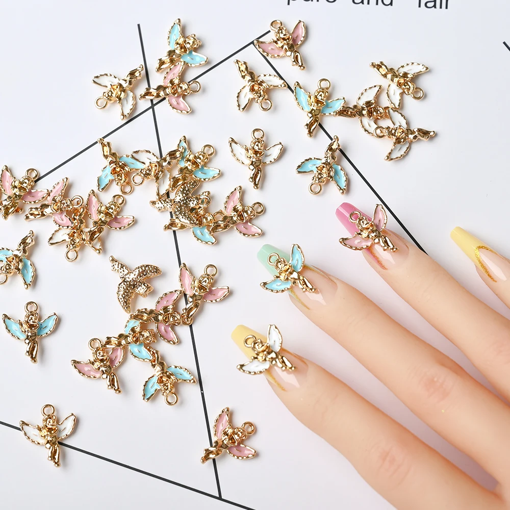 Angel Cupid Nail Art Decoration Retro Cherubs DIY Ornament Manicure Design 3D DIY Tips Manicure Tattoo Design Accessory #16*19mm