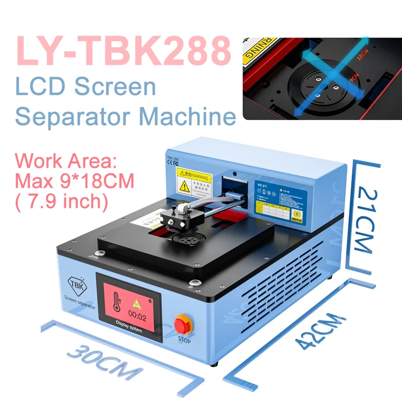 

LY TBK 288 Automatic Intelligent Control LCD Screen Separator Machine For Universal Apple Mobile Screens Repair Refurbish 220V