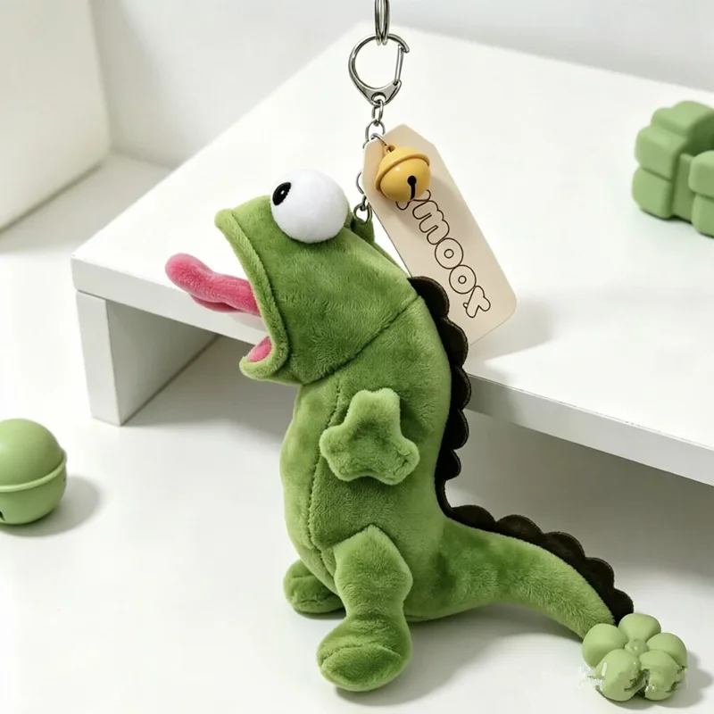 Realistic Small Lizard Funny Dolls Soft Fashion Accessories Green Lizard Keychain Pendant Cute Cartoon Toys