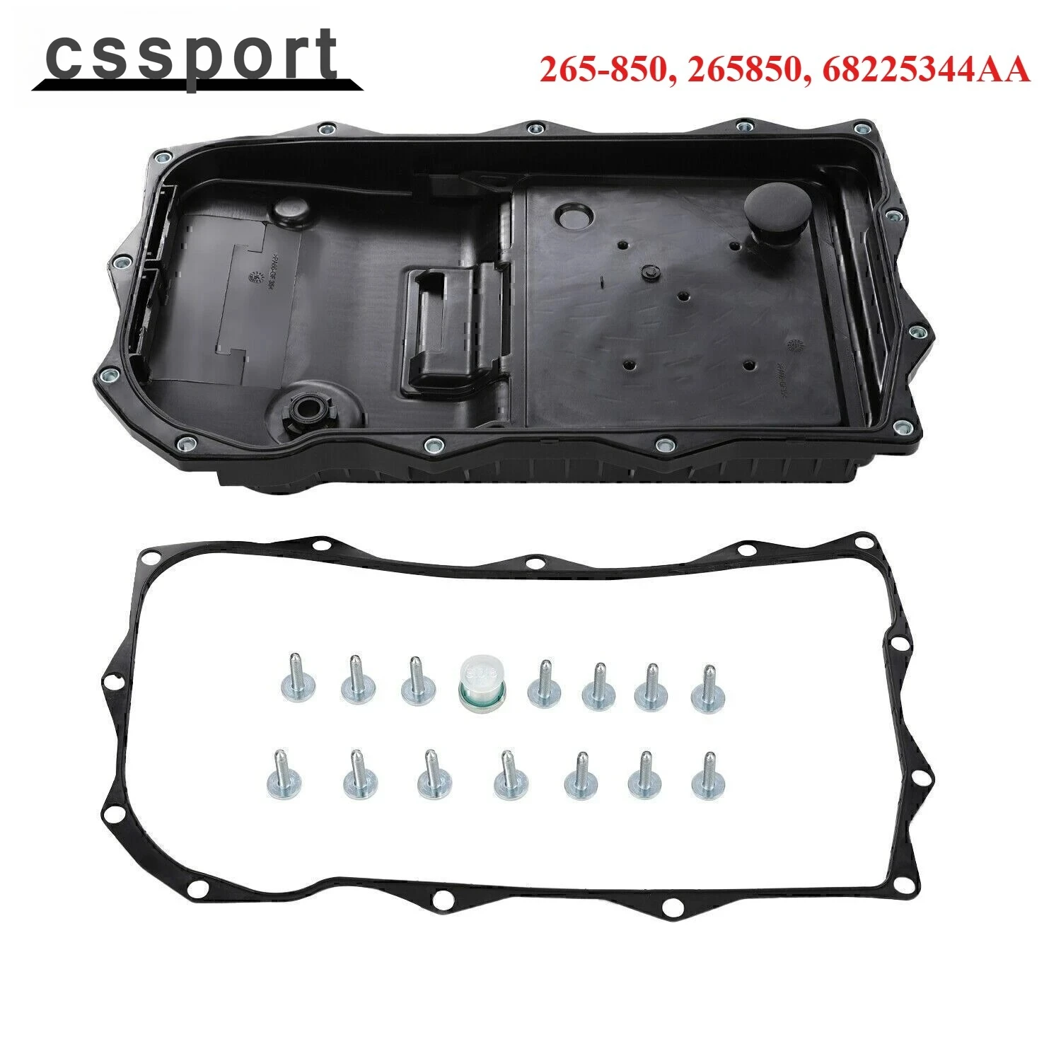 

265-850, 265850, 68225344AA, 68233701AA New Auto Transmission Oil Pan W/Gasket for Jeep Grand Cherokee 2014-2021 8 Speed