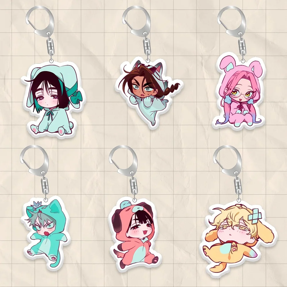 

For Alienstage Luka Lvan Till Mizi Hyuna Sua Acrylic Key Chain Anime Peripheral Custom Cartoons Decoration Pendant Festival Gift