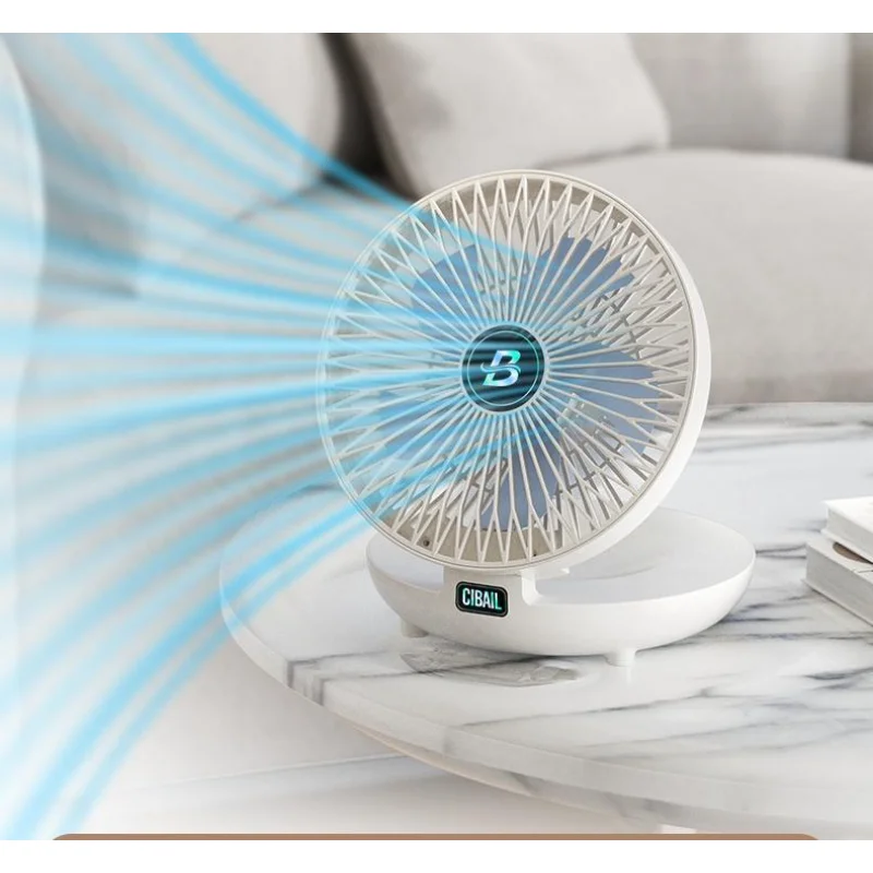 مروحة مكتب USB 3 سرعات، مروحة تبريد صامتة محمولة قابلة للطي للمكتب والمنزل وغرفة النوم وحامل على الحائط وسطح المكتب، مروحة شخصية مدمجة