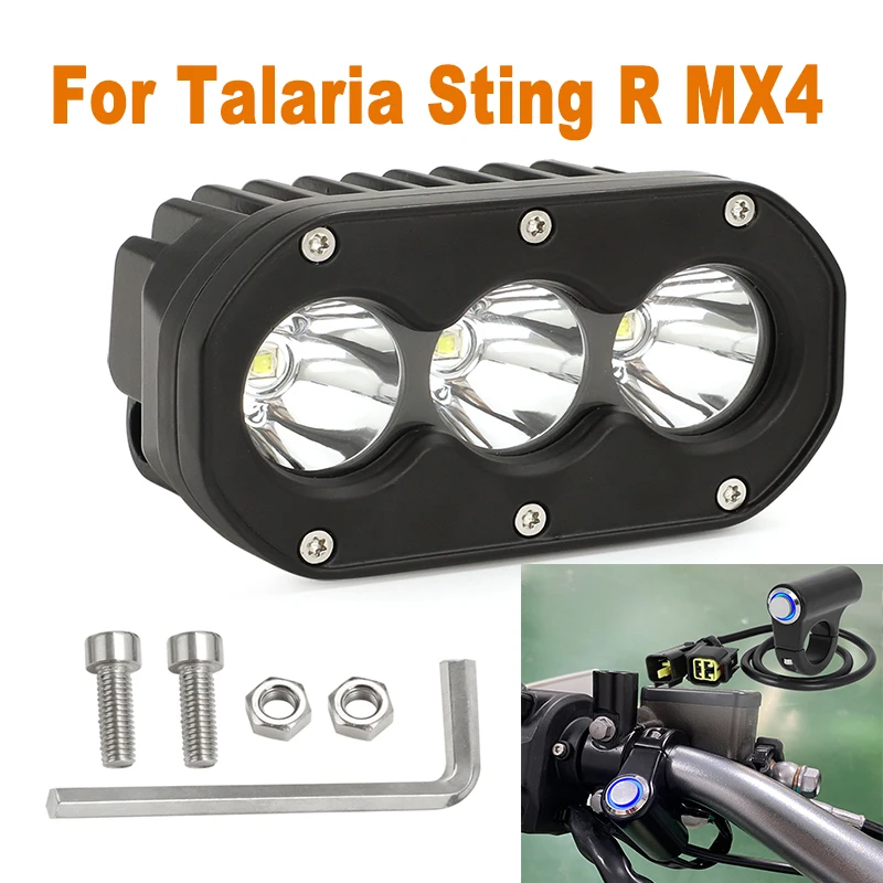 For Talaria Sting R MX4 Upgraded Headlight Kit Switch Plug&Play Light Bar New Style Plug For Sur Ron Motorcycle Accessories