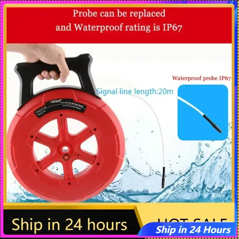Noyafa-Pip PVC Iron Pipe Blockage Detector, NF-5120 Diagnostic-Tool Scanner, Pipeline Clogging, Plumbers Instrument
