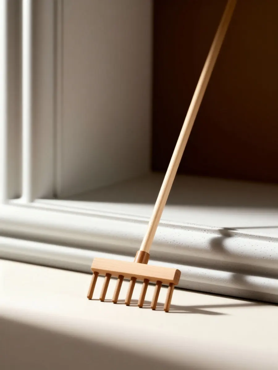 1Set Small Wooden Zen Garden Rake Set Mini Sand Table Tool for Pattern Making Meditation Relief Sandbox Decoration