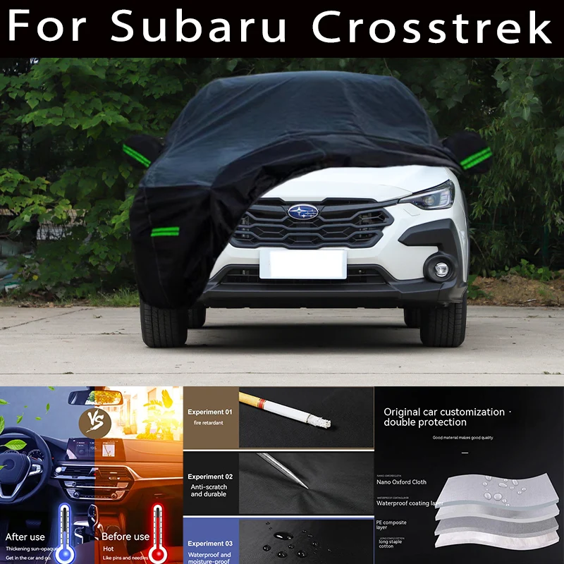 

For Subaru Crosstrek Outdoor Protection Full Car Covers Snow Cover Sunshade Waterproof Dustproof Exterior Car accessories