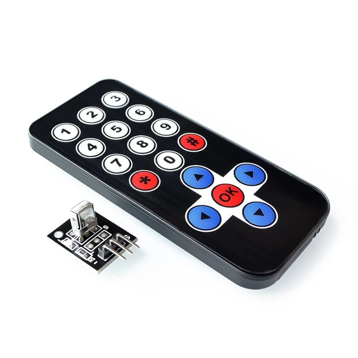 A57G-Remote Control Module HX1838 Infrared Wireless Remote Control Kit Remote Control Robot Multi-Functional Module