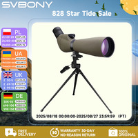 Svbony SV401 20-60x80 Spotting Scope BK7 Silver + MC Prism IPX6 Waterproof spyglass with Tripod Camping Equipment